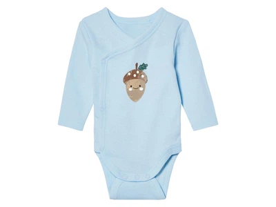 Боди с длинными рукавами для мальчика Lupilu Ecoprint 479299 050-56 см (0-2 months) Голубой