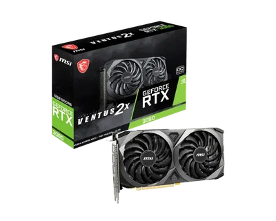 Видеокарта MSI GeForce RTX 3060 VENTUS 2X OC 12GB GDDR6 (RTX 3060 VENTUS 2X 12G OC)