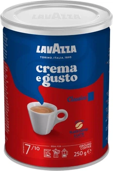 Кава мелена Lavazza Crema e Gusto Classico 250 г (жерстяна банка)