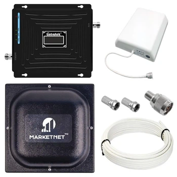 Репитер усилитель мобильной связи и интернета Lintratek KW19L-GDW GSM 3G 4G 900 1800 2100 МГц (17/8 дБи)