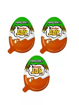 Шоколадне яйце Kinder Joy Minecraft Лімітована серія 3 шт