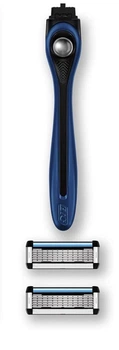 Бритва чоловіча та жіноча BIC Flex 5 Hybrid, 5 лез, зволожуюча смужка Aloe + Vitamin E, зі змінними касетами