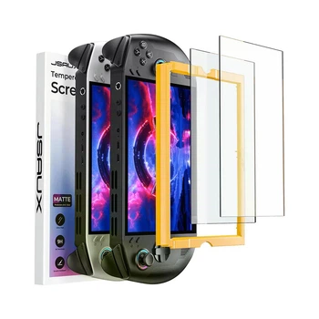 Матовое закаленное стекло для Lenovo Legion Go S JSAUX 8'' Anti-Glare с рамкой, защита 9H, в коробке 2 шт