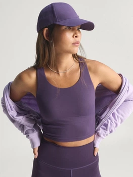 Спортивний топ для фітнесу жіночий Adidas All Me Medium Support JW4859 M Фіолетовий (4068811378127)