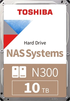 Жорсткий диск Toshiba N300 NAS 10TB 7200rpm 512MB 3.5" SATA III (MN10ADA10TS)