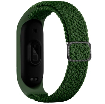 Ремінець для Xiaomi Mi Band 3/4/5/6/7 Elastic Adjustment Green