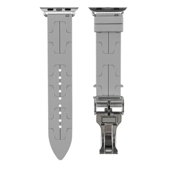 Ремінець для Apple Watch Hermes 38/40/41 mm Cloud Grey