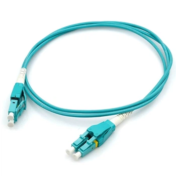 Патч-корд оптичний LC/UPC-LC/UPC MM OM3 Uniboot 1м Duplex CMS UPCU-1LCLC(MM)D(ON)