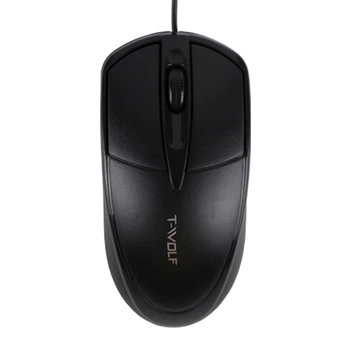 Проводная компьютерная мышь TWolf V13 USB, черная