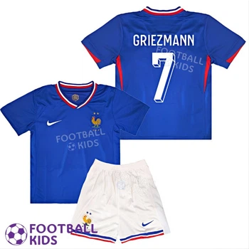 Детская футбольная форма GRIEZMANN 7 сборной Франции EURO 2024 France Home 125-135 см (set3538-136845-4)