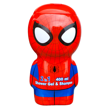 Гель-шампунь 2в1 для тіла та волосся дитячий AIR-VAL spiderman s/g 2d 400 мл.