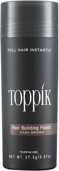 Farba do włosów Toppik Hair Building Fibers Ciemny Brąz 27.5 g (667820012028)