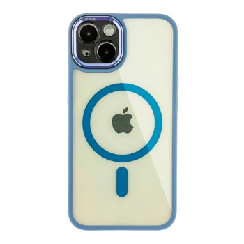 Чохол Creative TPU PC Metal Calais із MagSafe для Apple iPhone 13 Light Blue
