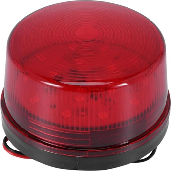 Стробоскоп, Luejnbogty 049168 красный 12V LED мигалка для домашней охранной сигнализации, 90 вспышек/мин 120mA