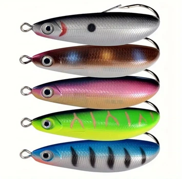 Блесна Незацепляйка Minnow Spoon 8 cм 18 грамм 5 штук