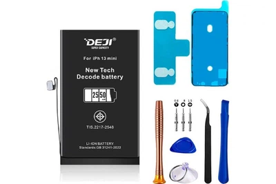 Адаптивна батарея (2550 mAh) для iPhone 13 Mini з ремкоплектом (DEJI) |Розпізнається iOS як оригінал | Не потребує прошивки High Copy