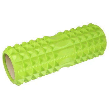Роллер массажный для рук и ног мфр ролик Zelart Spine Roller 5847 размер 33см Green