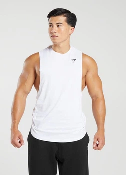 Майка спортивна з бавовни Gymshark a2a8oc59 S біла (100006634)