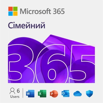 Офісне програмне забезпечення Microsoft 365 Family All Language ESD (EP2-36891)