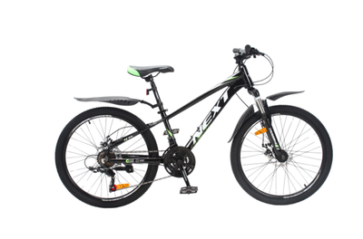 Велосипед CrossBike 24 Next 2025 Рама 11 black-green