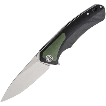 Ніж Petrified Fish Pub Black/Green G10, Stonewashed (PF838GRW)
