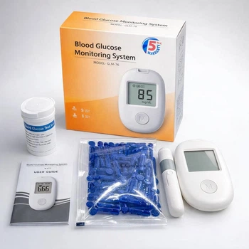 Глюкометр Glucose Meter GLM-76 с тест-полосками 50 шт — прибор для измерения сахара в крови дома