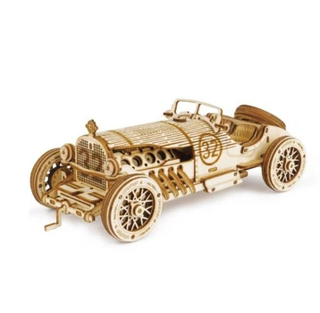 Деревянный конструктор 3D-пазл Спортивный автомобиль ROKR Grand Prix Car MC401 (220 деталей)
