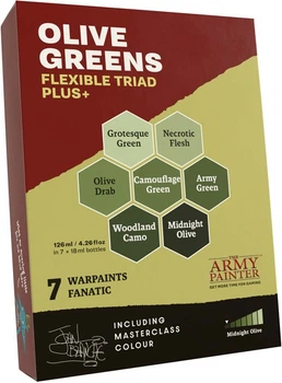 Zestaw farb The Army Painter Flexible Triad PLUS+ Olive Greens (5713799809109)