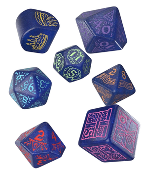 Urodzinowy zestaw kości Q-Workshop Serpentyny (5907699497904)