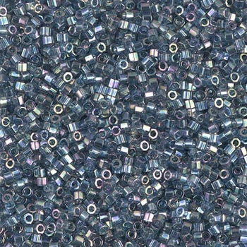 DBC-111 Бісер Miyuki Delica Beads Cut 11/0 (рубка райдужний срібно-сірий), 50 г
