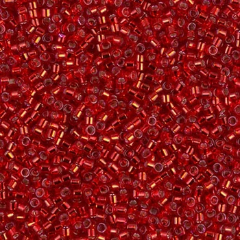 DB-602 Бісер Miyuki Delica Beads 11/0 (блискучий червоний), 50 г