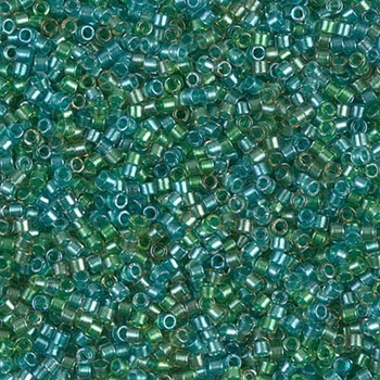 DB-984 Бісер Miyuki Delica Beads 11/0 (блискучий зелено-бірюзовий), 50 г
