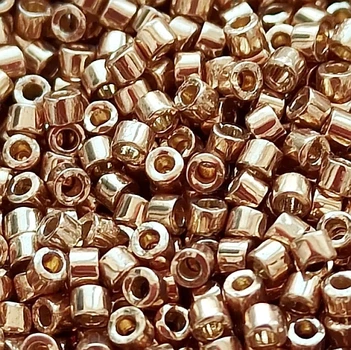 DB-1834 Бісер Miyuki DURACOAT Delica Beads 11/0 (металізований шампань), 50 г