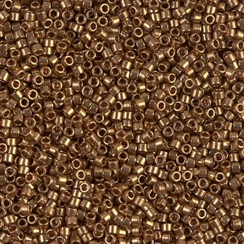 DB-22L Бісер Miyuki Delica Beads 11/0 (металізований світла бронза), 50 г