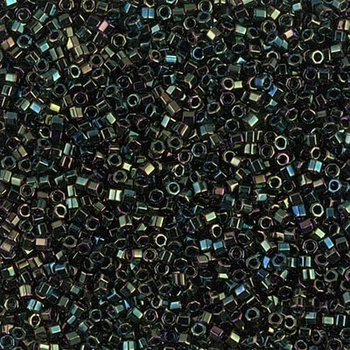 DBC-3 Бісер Miyuki Delica Beads Cut 11/0 (рубка чорний райдужний), 50 г