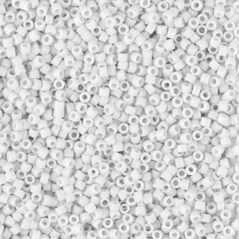 DB-750 Бісер Miyuki Delica Beads 11/0 (матовий білий), 50 г