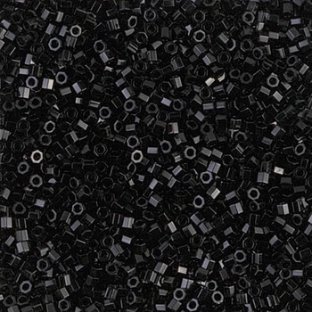 DBC-10 Бісер Miyuki Delica Beads Cut 11/0 (рубка чорний), 50 г