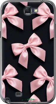 Чехол на Samsung Galaxy Note 2 N7100 Coquette Ribbons Dark Coquette "6767u-17-70447"