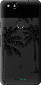Чехол на Google Pixel 2 Пальмы1 "4634t-1075-70447"