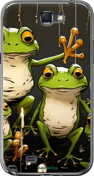 Чехол на Samsung Galaxy Note 2 N7100 Жабки 2 "5657u-17-70447"