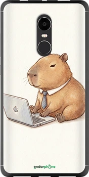 Чехол на Xiaomi Redmi Note 4X Funny Capybara CEO Working "6777u-951-70447"