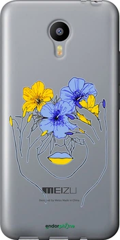 Чехол на Meizu M2 Note Девушка v4 "5276t-94-70447"
