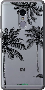 Чехол на Xiaomi Redmi Note 4 Пальмы1 "4634u-352-70447"