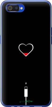 Чехол на Realme C2 Подзарядка сердца "4274t-1852-70447"