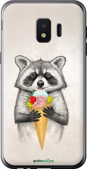 Чехол на Samsung Galaxy J2 Core Енотик с мороженым "4602u-1565-70447"