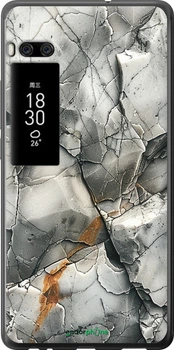 Чехол на Meizu Pro 7 Plus Серый мрамор "6041u-1131-70447"
