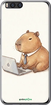 Чехол на Xiaomi Mi Note 3 Funny Capybara CEO Working "6777u-978-70447"