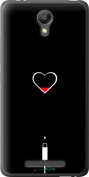 Чехол на Xiaomi Redmi Note 2 Подзарядка сердца "4274t-96-70447"