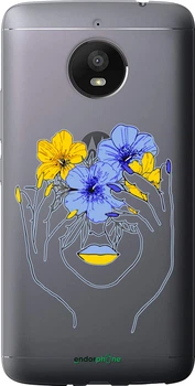Чехол на Motorola Moto E4 Plus Девушка v4 "5276u-1000-70447"