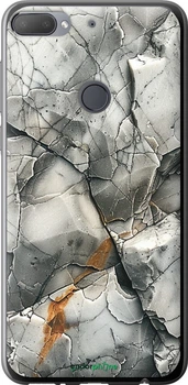 Чехол на HTC Desire 12 Plus Серый мрамор "6041u-1485-70447"